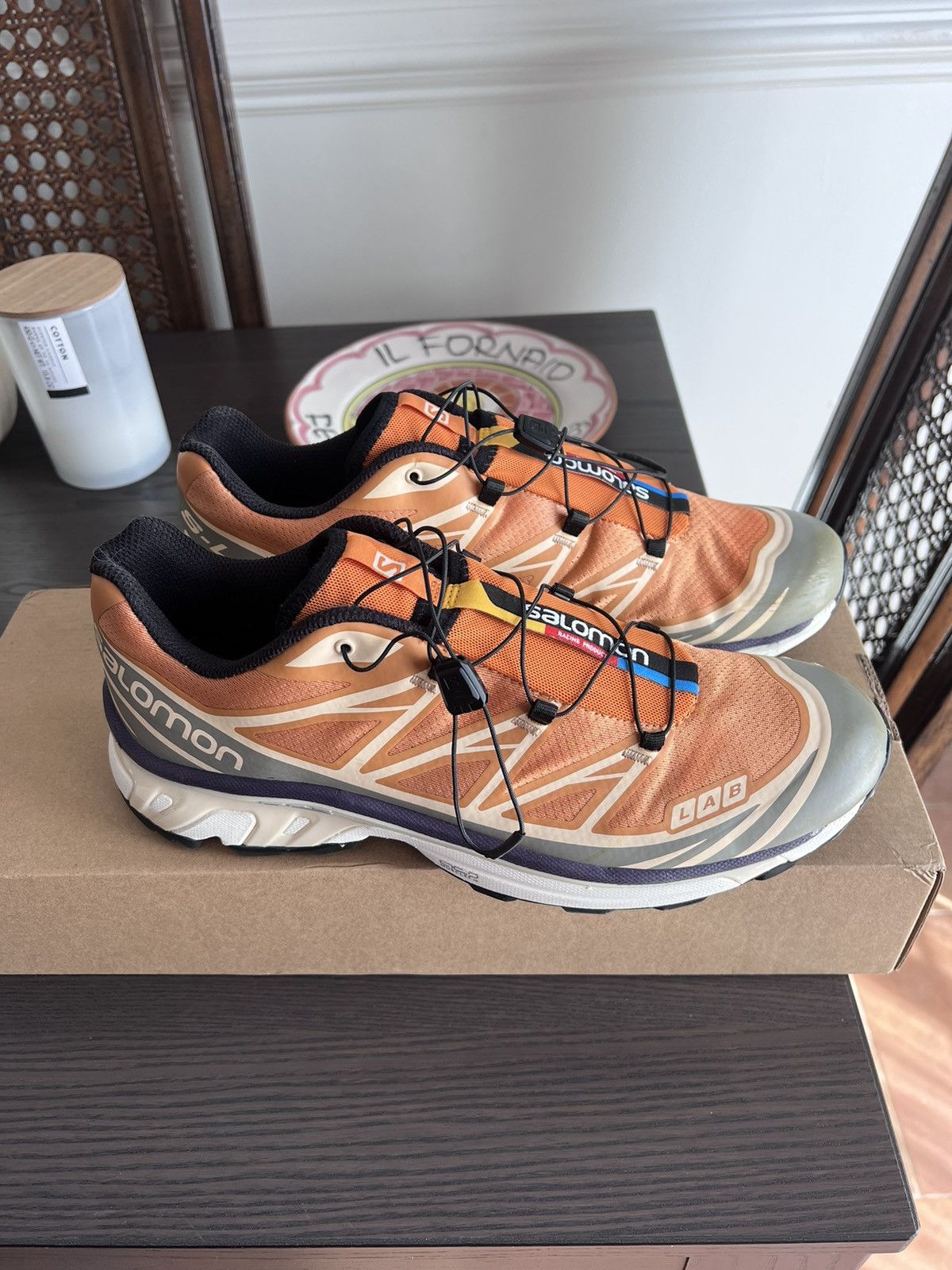 Salomon Salomon XT6 Apricot Buff / Frost Gray / Velvet Morning Grailed