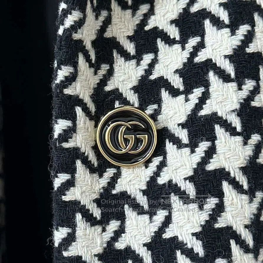Gucci Gucci Houndstooth Wool Coat. Size XS / US 0-2 / IT 36-38 - 5 Thumbnail