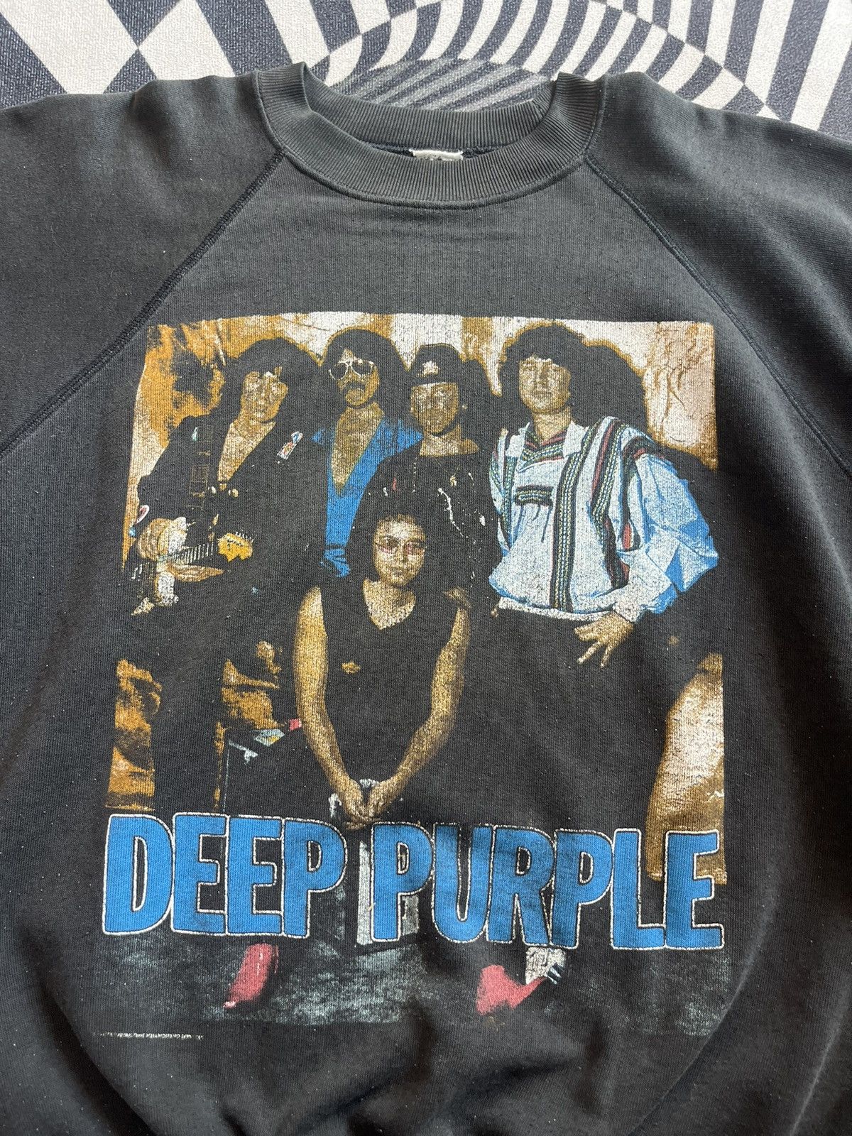 Band Tees Vtg Deep Purple The House Of Blue Light World Tour 1987’s Size US L / EU 52-54 / 3 - 6 Thumbnail