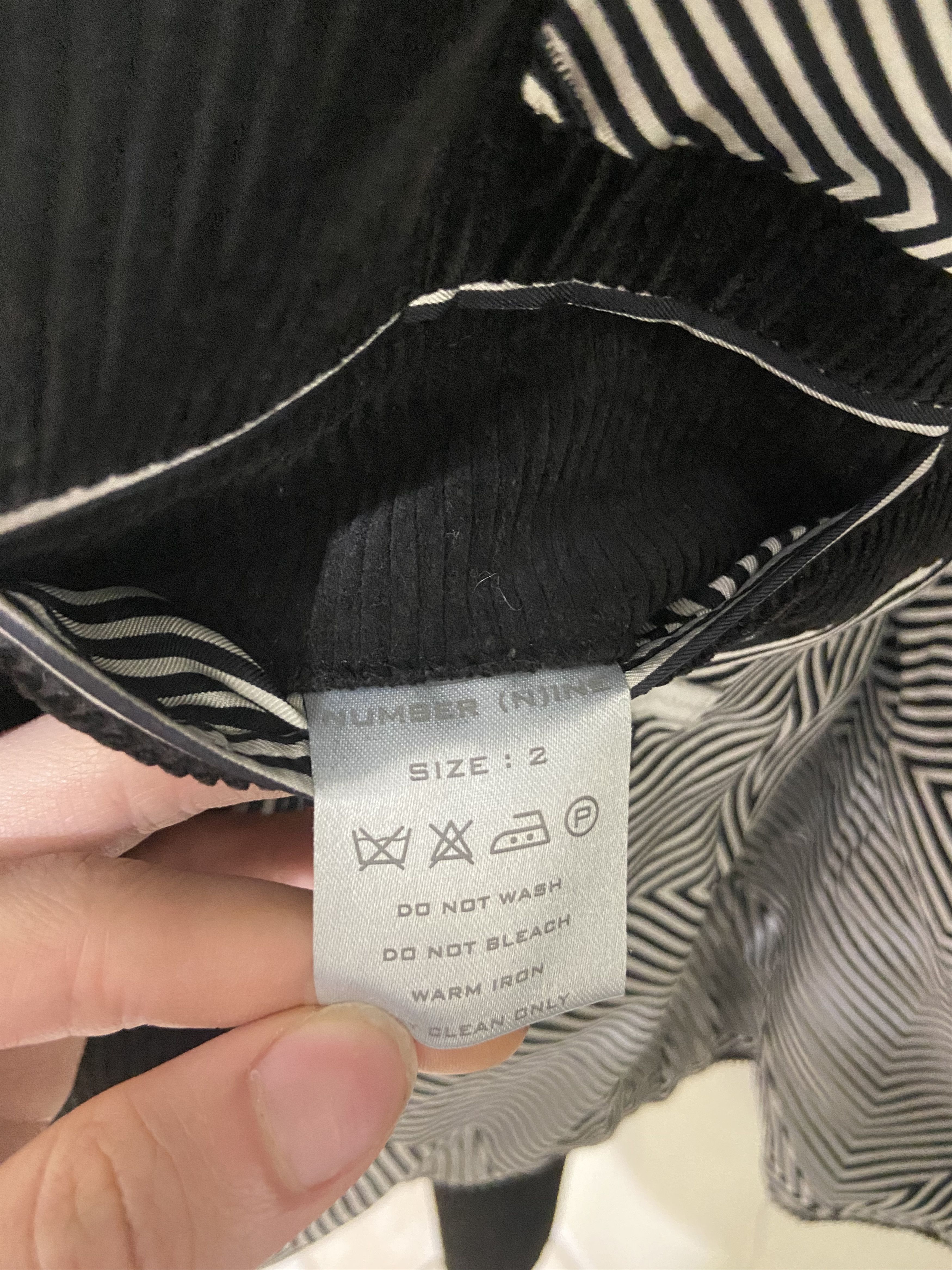 Number (N)ine Number (N)ine AW01 Cropped Corduroy Blazer Size 34S - 6 Thumbnail