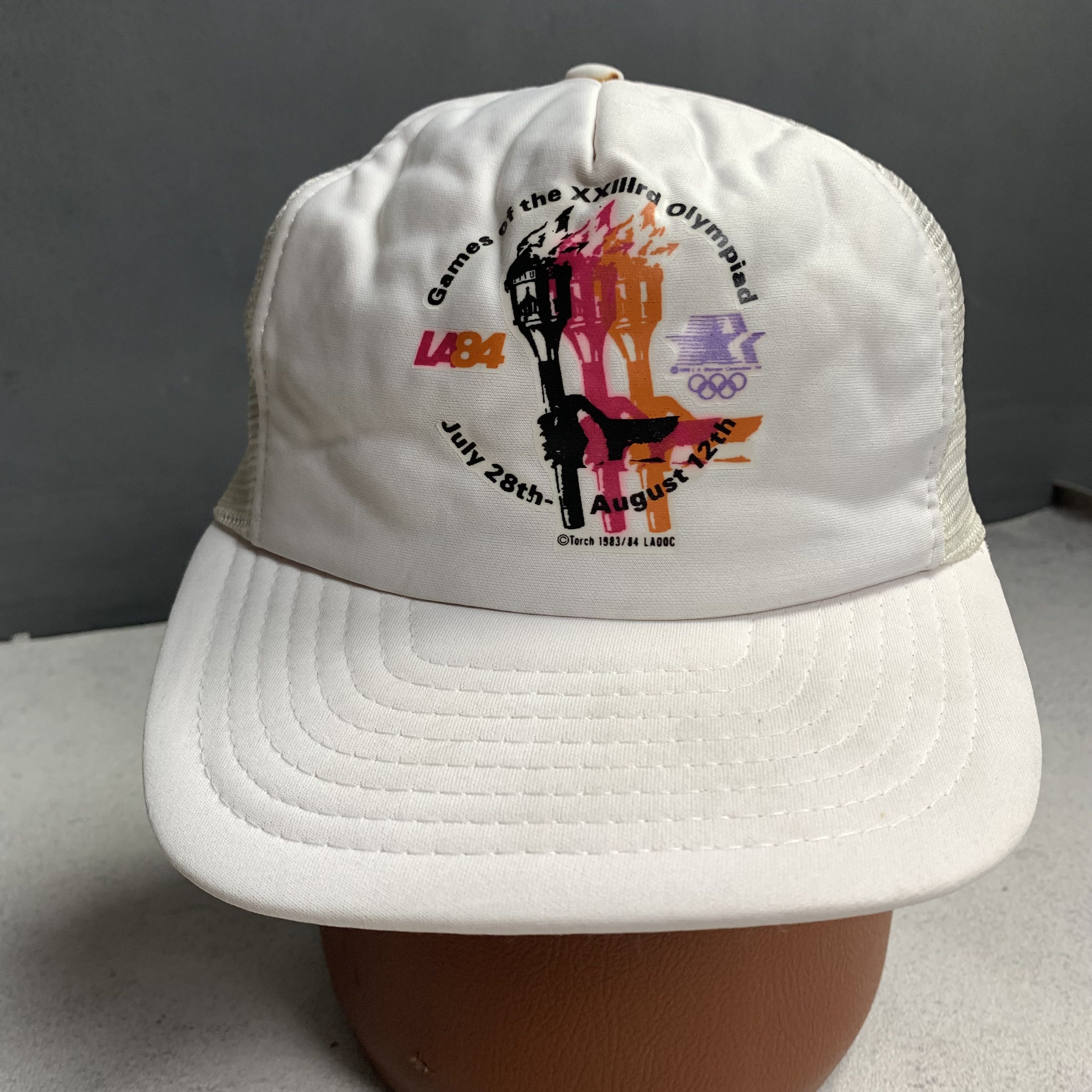 USA Olympics Vintage 1984 Summer Olympics Los Angeles Trucker Hat Size ONE SIZE - 3 Thumbnail
