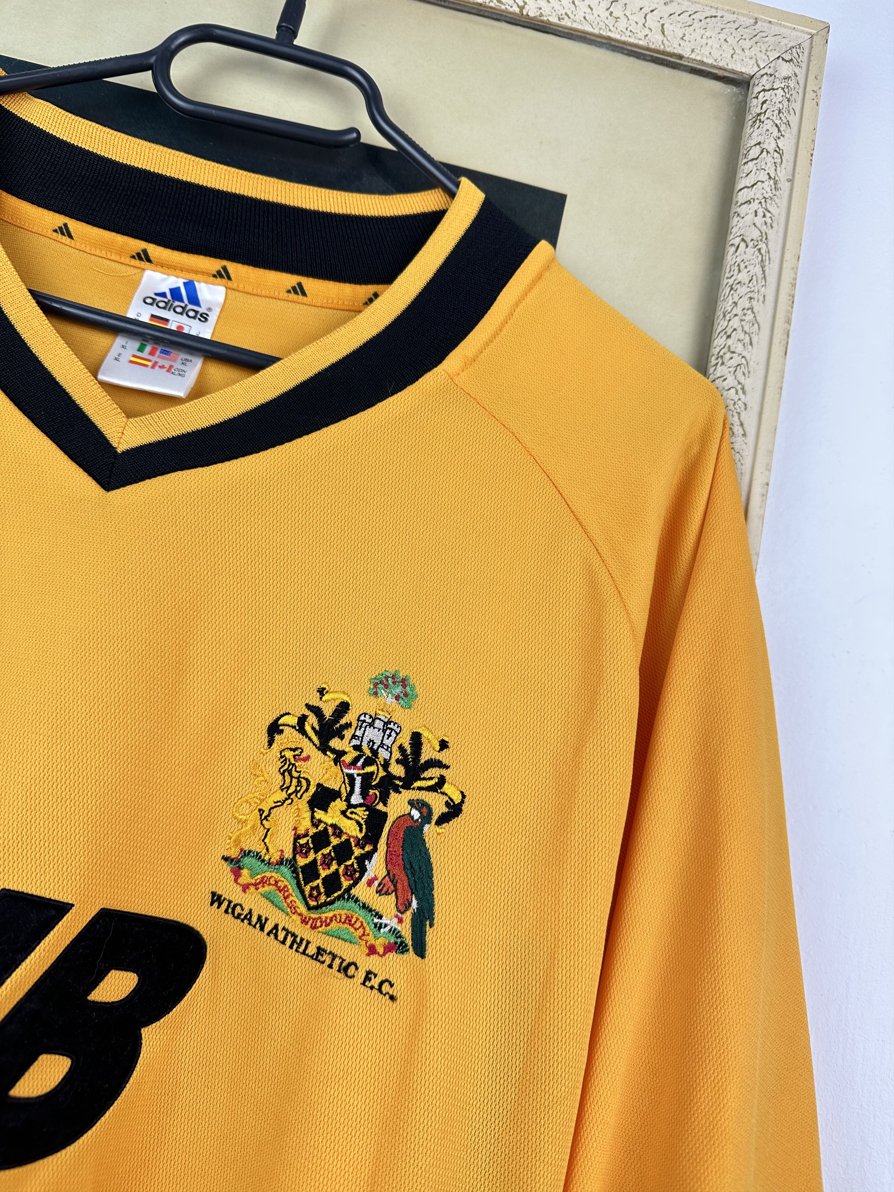 Adidas × Vintage Wigan Athletic football shirt 2001 Long Sleeve Soccer Jersey Size US XL / EU 56 / 4 - 3 Thumbnail