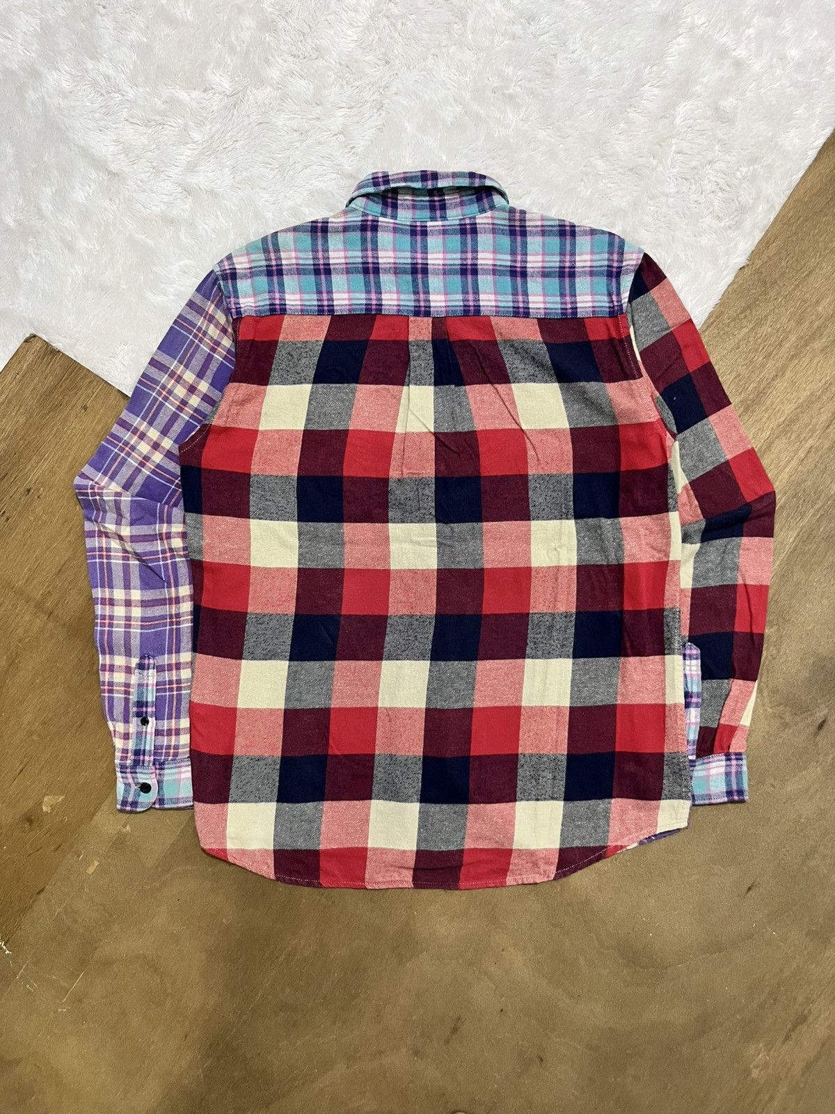 Other Power To The People Patchwork Plaid Shirt L (Fits M) Size US M / EU 48-50 / 2 - 3 Thumbnail
