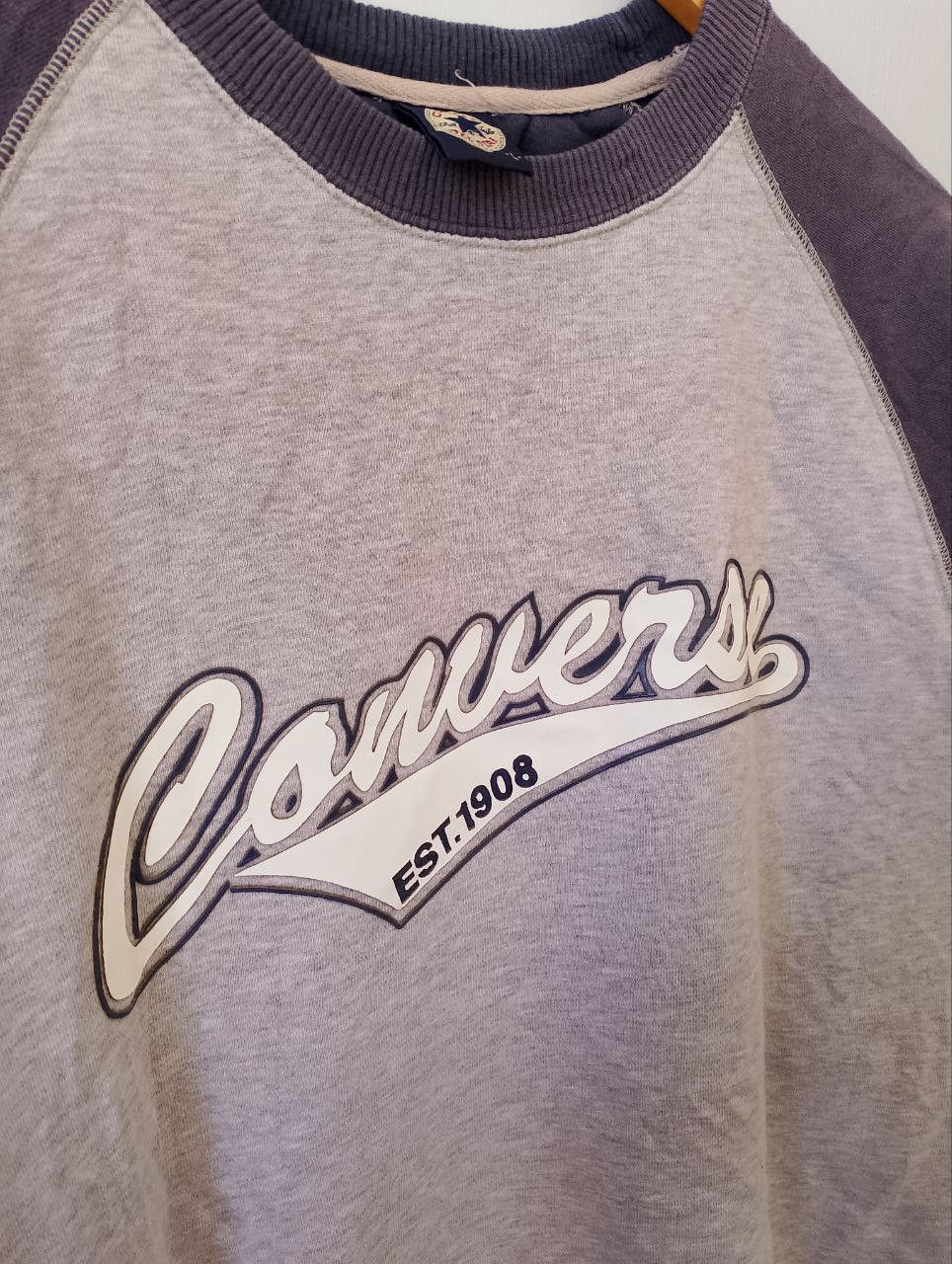 Converse Vintage CONVERSE Spellout Raglan Sweatshirt Size US L / EU 52-54 / 3 - 6 Thumbnail
