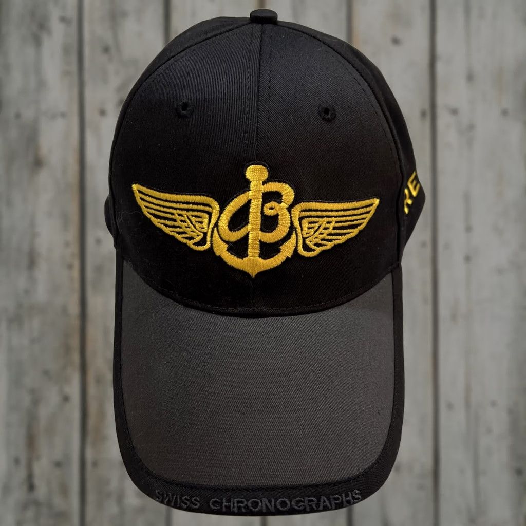 Breitling VINTAGE Breitling Baseball Cap Hat Snapback Men One Size Black Adjustable Logo Casual Summer Size ONE SIZE - 1 Thumbnail