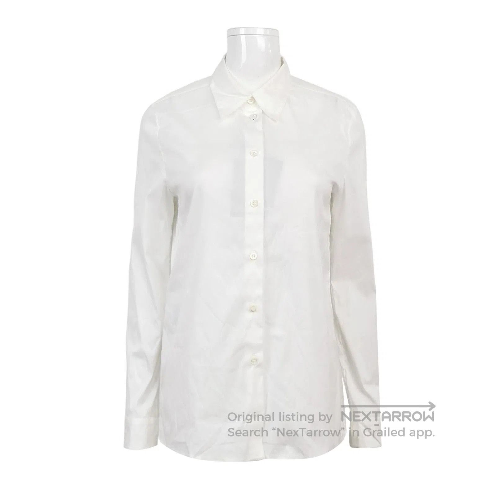 Prada Prada Classic White Cotton Button. Size M / US 6-8 / IT 42-44 - 1 Thumbnail