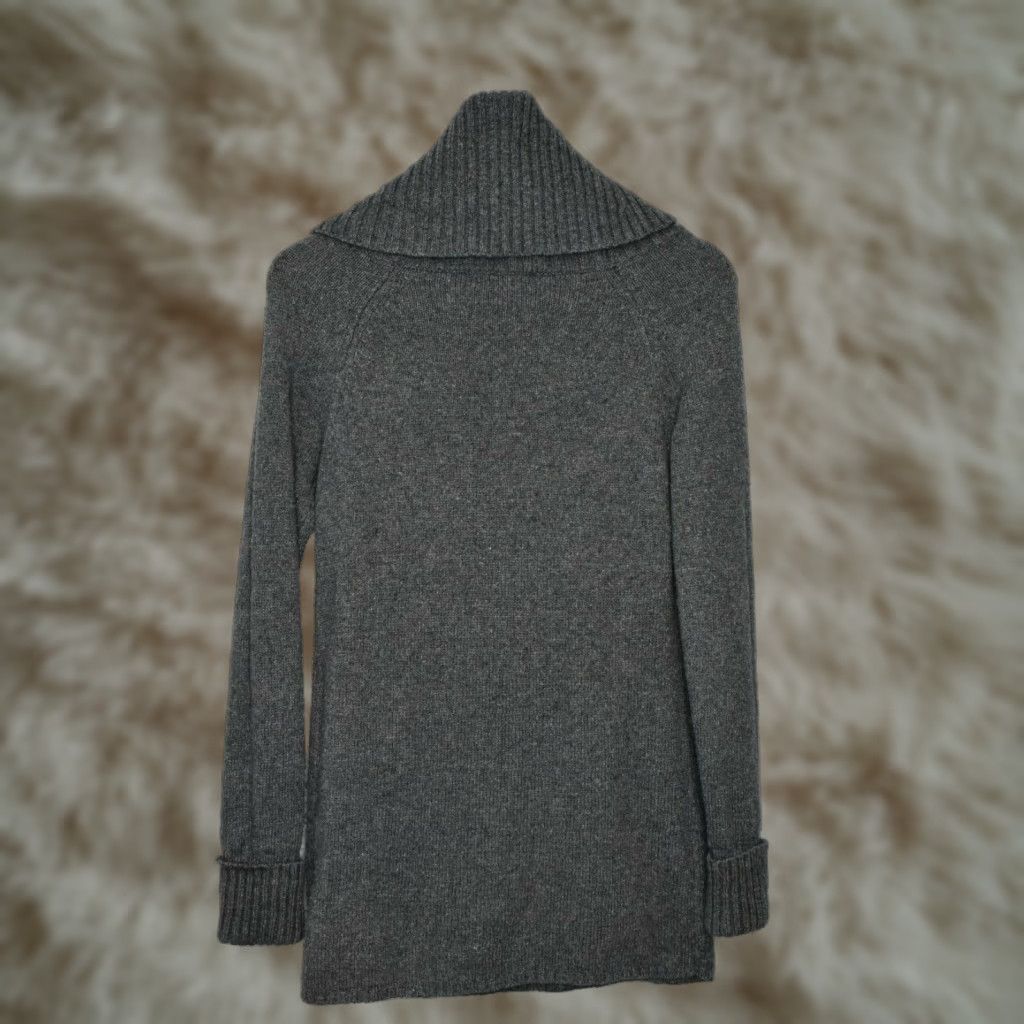 Gap VINTAGE Gap Cowl Neck Long Sleeve Sweater Womens Small Gray Rabbit Hair Blend pullover Knit Fall Winter Casual Size S / US 4 / IT 40 - 1 Thumbnail