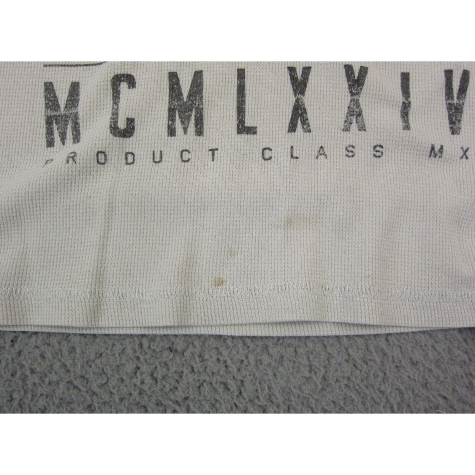 Fox Racing Fox Racing Shirt Adult Medium Creme MX34 Extreme Slim Fit Thermal Waffle Mens Logo Long Sleeve Crew Neck Beige 90s Biker Sports Size US M / EU 48-50 / 2 - 4 Thumbnail