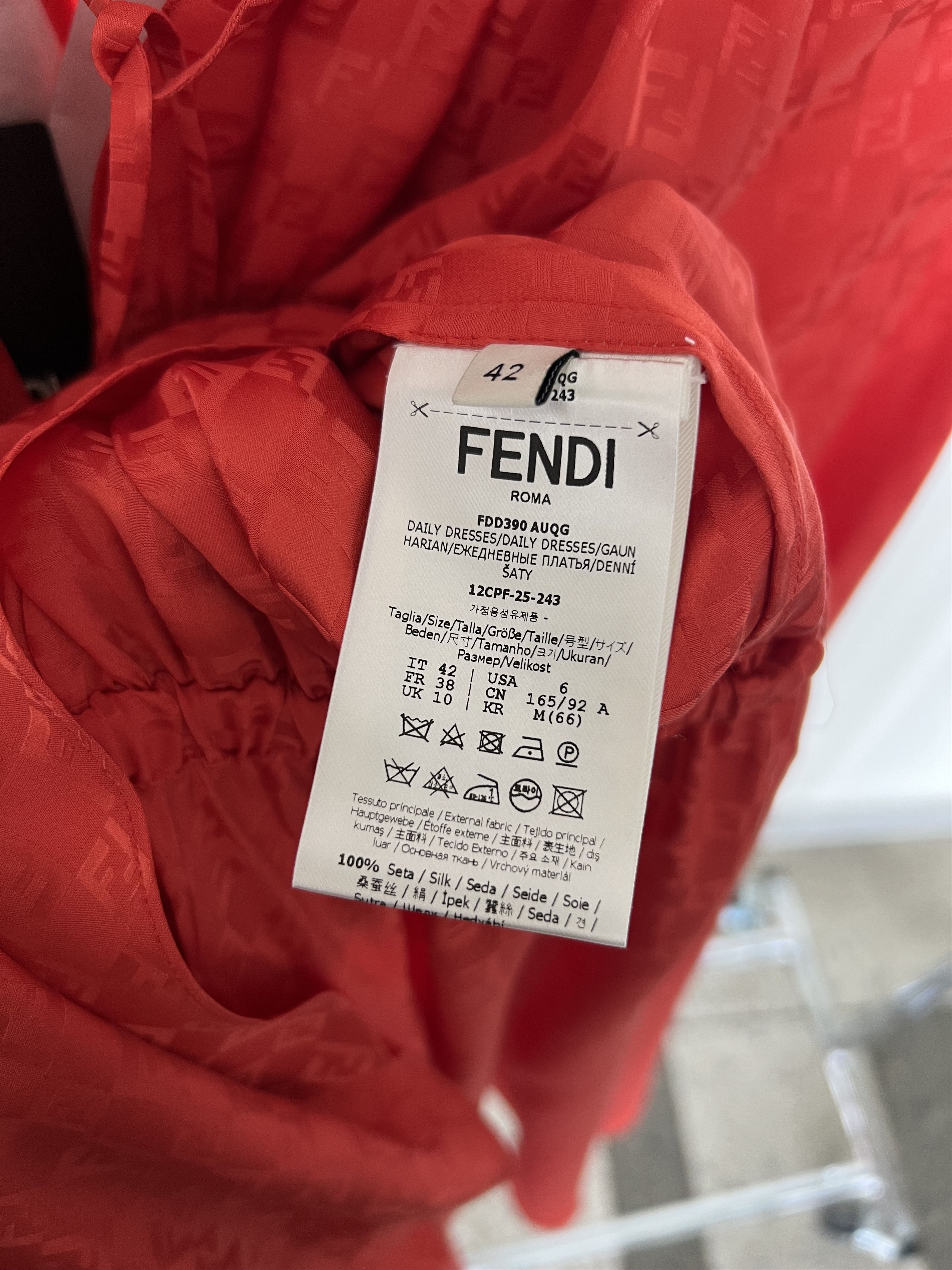 Fendi Fendi Silk Dress Size M / US 6-8 / IT 42-44 - 6 Thumbnail
