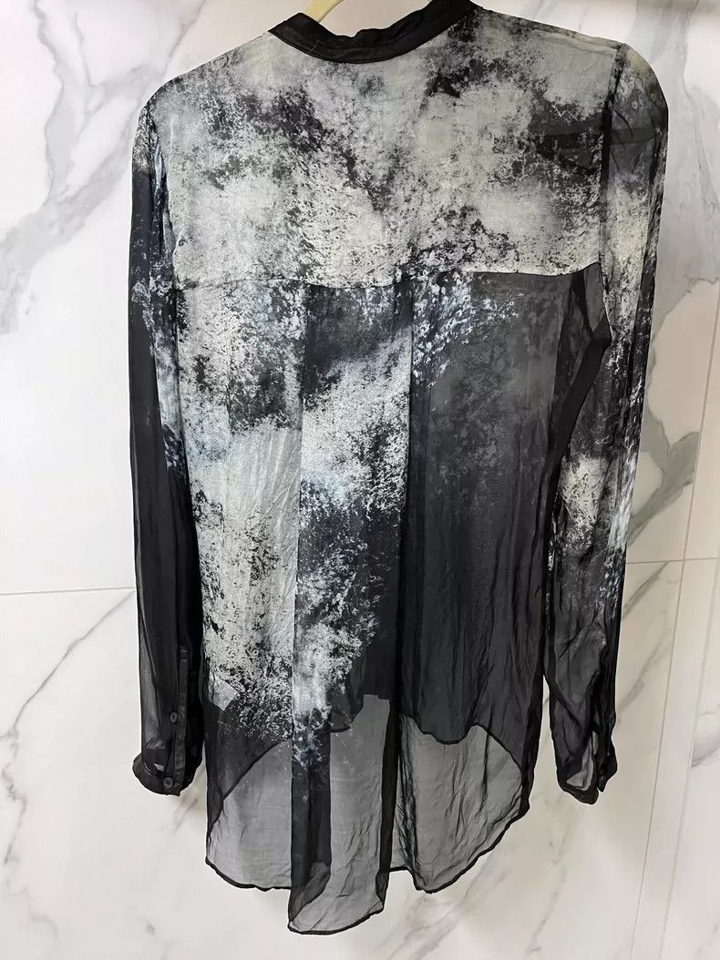 Helmut Lang HELMUT LANG Embroidered silk long sleeves Size M / US 6-8 / IT 42-44 - 3 Thumbnail