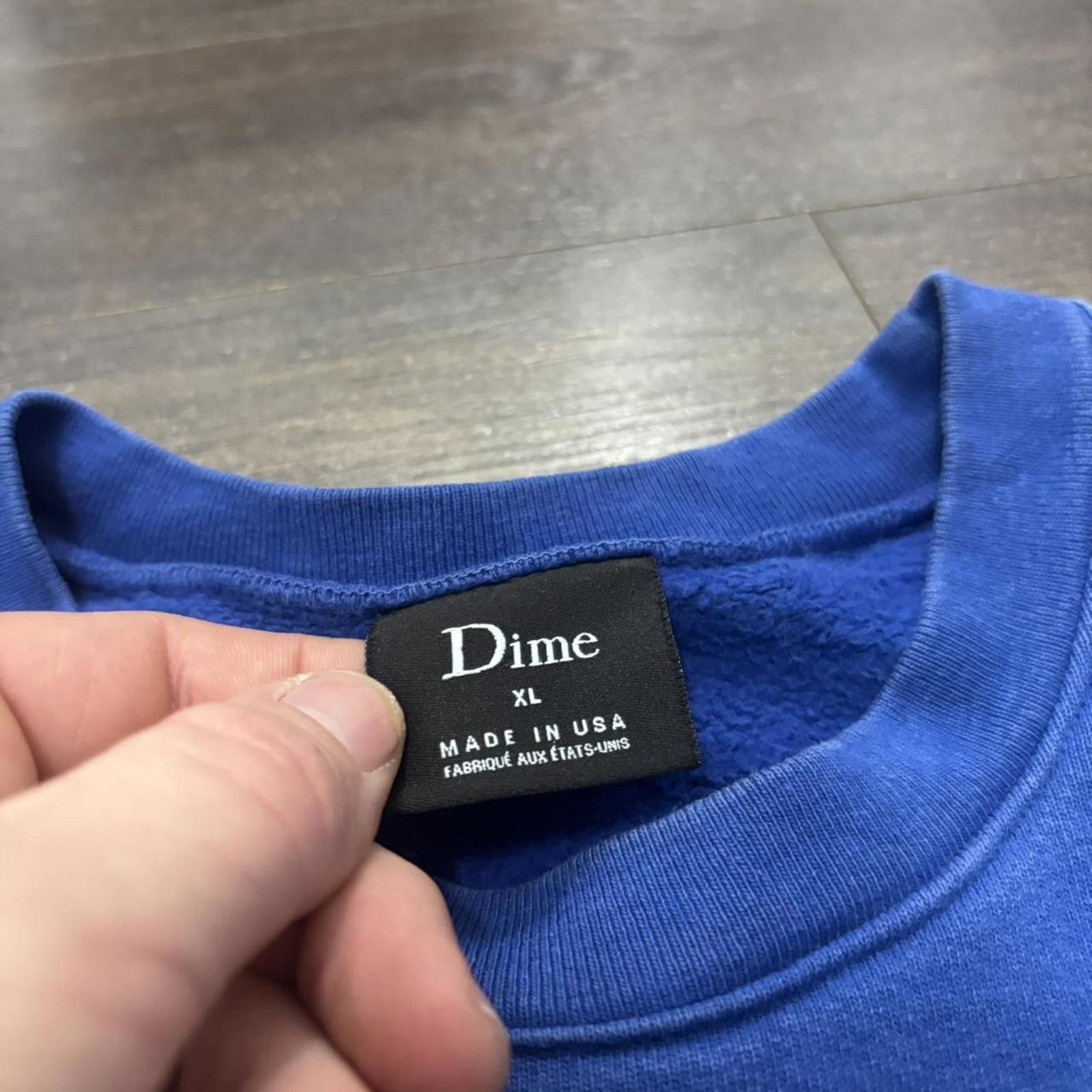 Dime dime embroidered heavy crewneck sweatshirt XL Size US XL / EU 56 / 4 - 4 Thumbnail