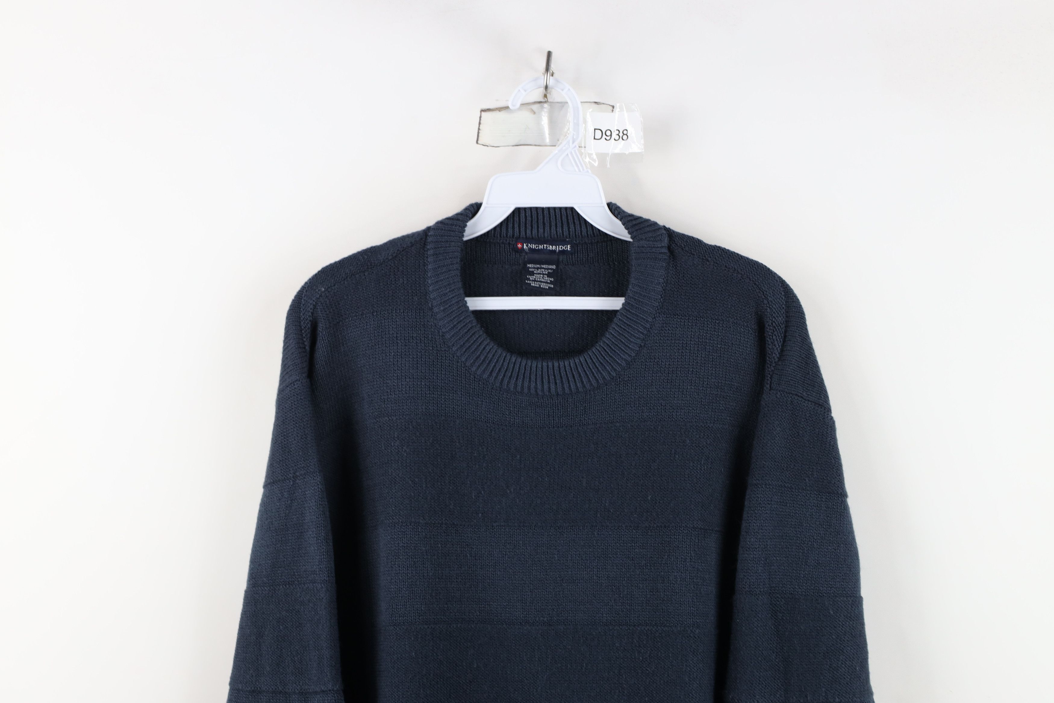 Vintage Vintage 90s Streetwear Lightweight Crewneck Sweater Blue Size US M / EU 48-50 / 2 - 2 Thumbnail