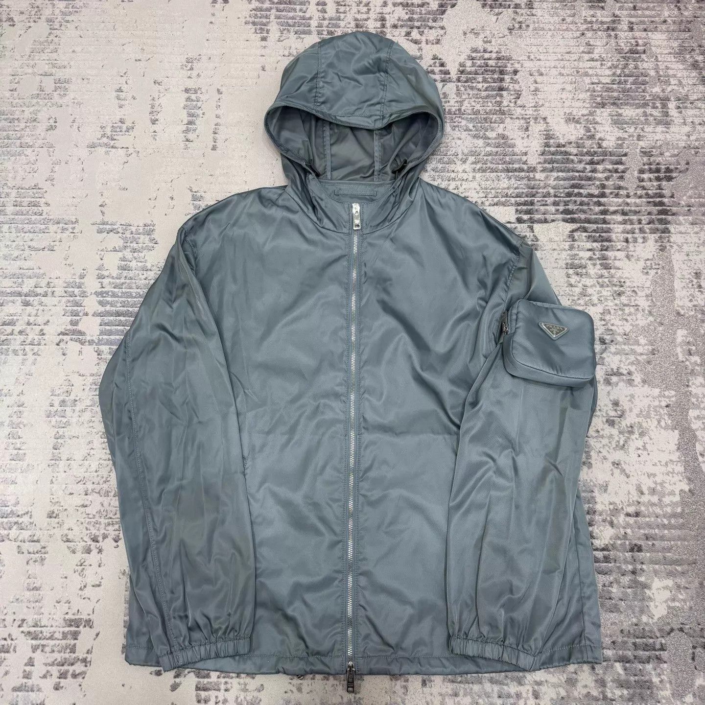 Prada Prada-Sleeve-Pocket-Nylon-Hooded-Jacket-L Size US L / EU 52-54 / 3 - 1 Thumbnail