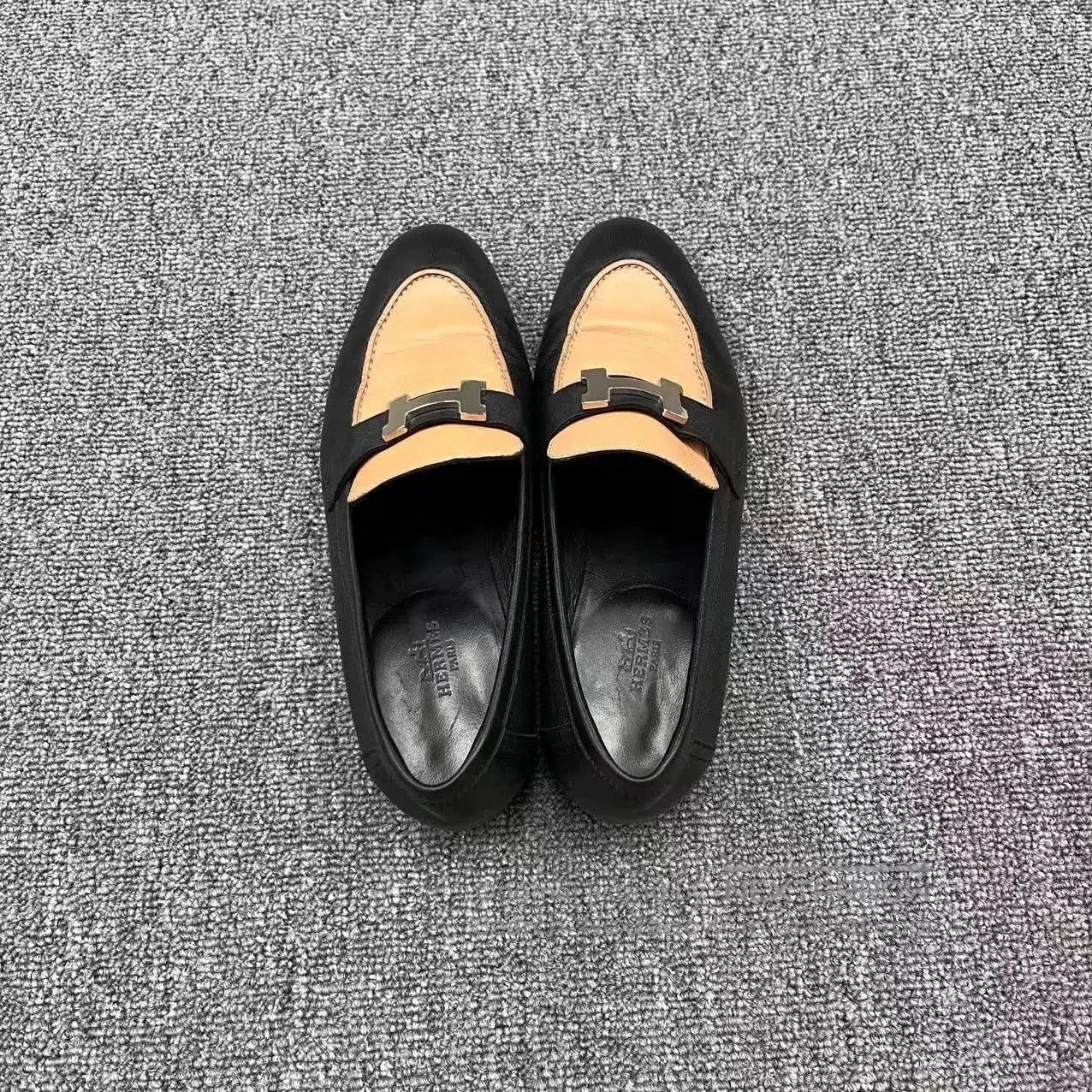 Hermes Hermes H Logo Leather Loafers. Size US 6 / IT 36 - 3 Thumbnail