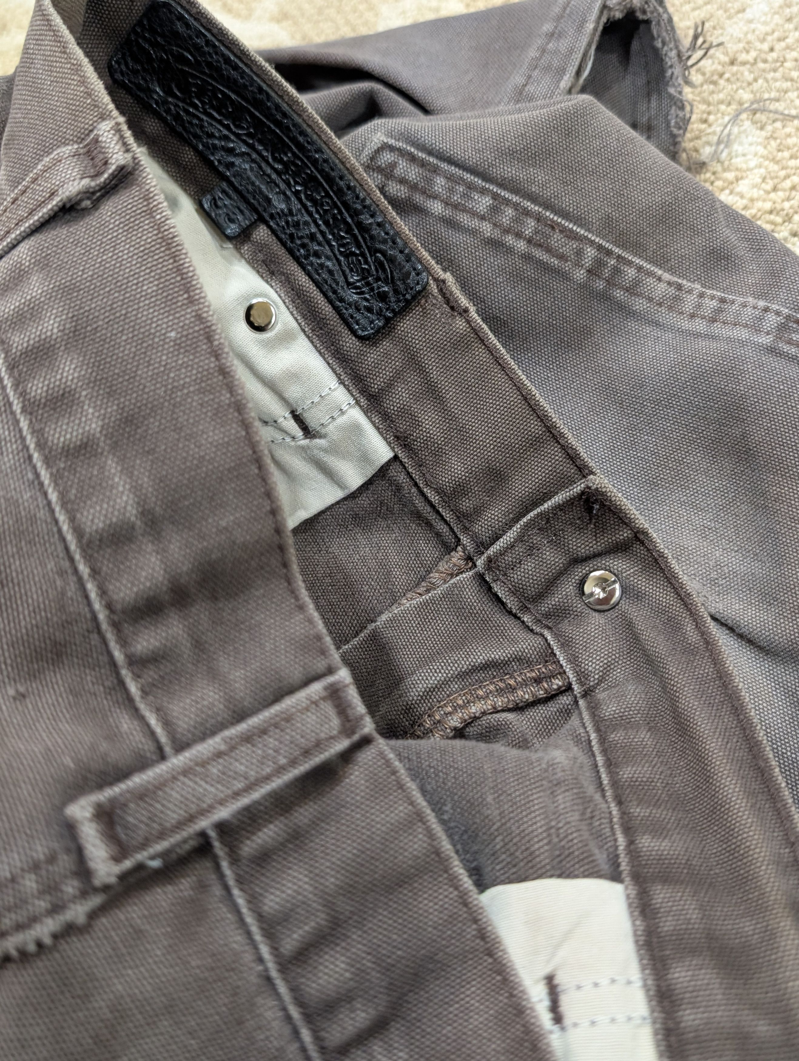 Chrome Hearts Chrome Hearts Vegas Carhartt Star Patch Double Knee Brown Size US 33 - 16 Thumbnail