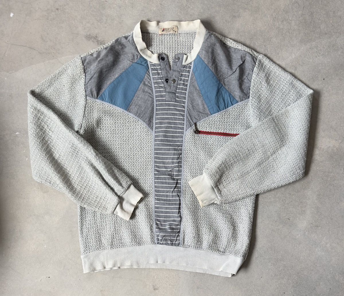 Japanese Brand VINTAGS S.O.R.L.E.Y KNIT BUTTON SWEATSHIRT Size US S / EU 44-46 / 1 - 1 Thumbnail