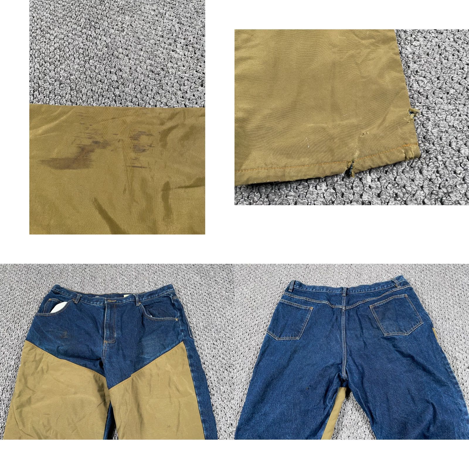 Denime VINTAGE Flannel Lined Brush Pants Jeans Men's 40 x 29 Blue Denim Outdoors Nature Size US 40 / EU 56 - 8 Thumbnail