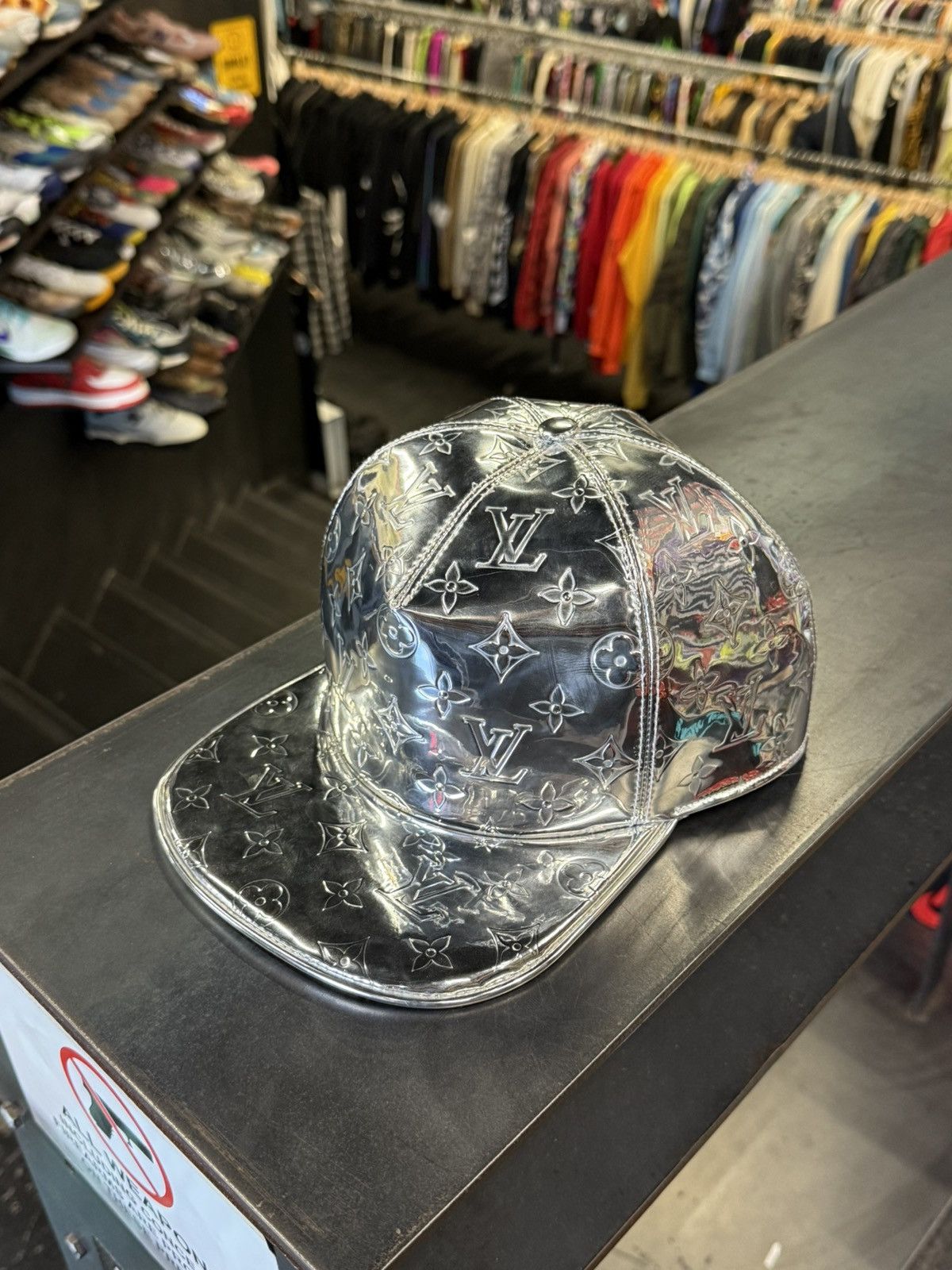 Louis Vuitton LV Cap Silver Mirror Monogram Hat Size ONE SIZE - 1 Thumbnail