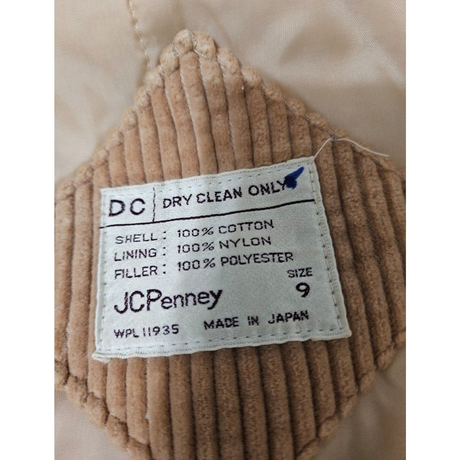 JCPenney 70s JCPenney Corduroy Jacket Coat Size 9 M/L Made In JAPAN Size M / US 6-8 / IT 42-44 - 7 Thumbnail