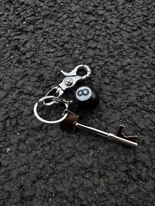 Jewelry 229Dice black 8 bags Keychain, y2k Keychain, Jeans KeyChain Size ONE SIZE - 2 Thumbnail