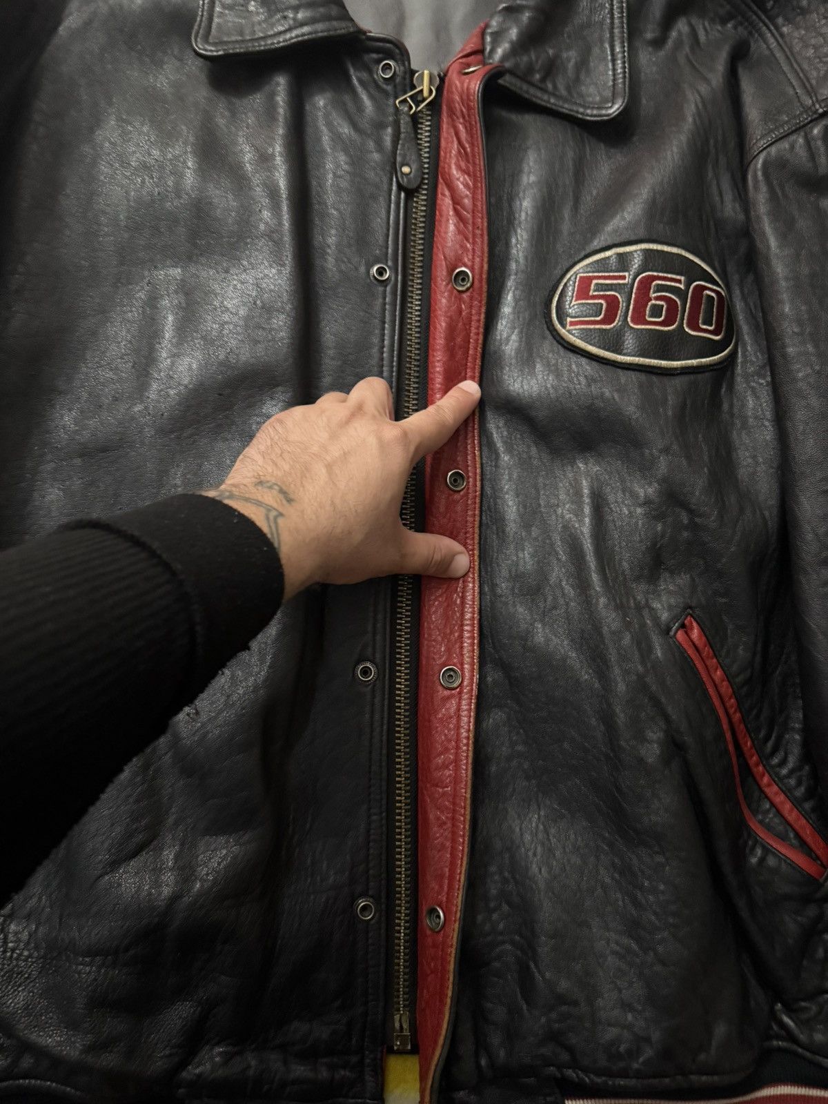 Rap Tees Vintage 90s Fat Joe FJ560 560 Leather Jacket Terror Squad Size US XXL / EU 58 / 5 - 10 Thumbnail