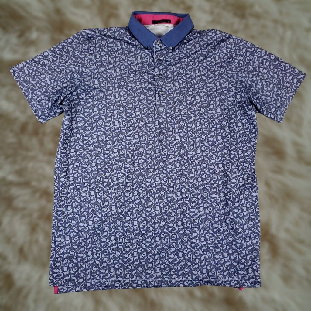 Vintage Greyson Polo Shirt Mens XL Blue Wolf Golf Short Sleeve Shirt Polo Size US XL / EU 56 / 4 - 1 Thumbnail