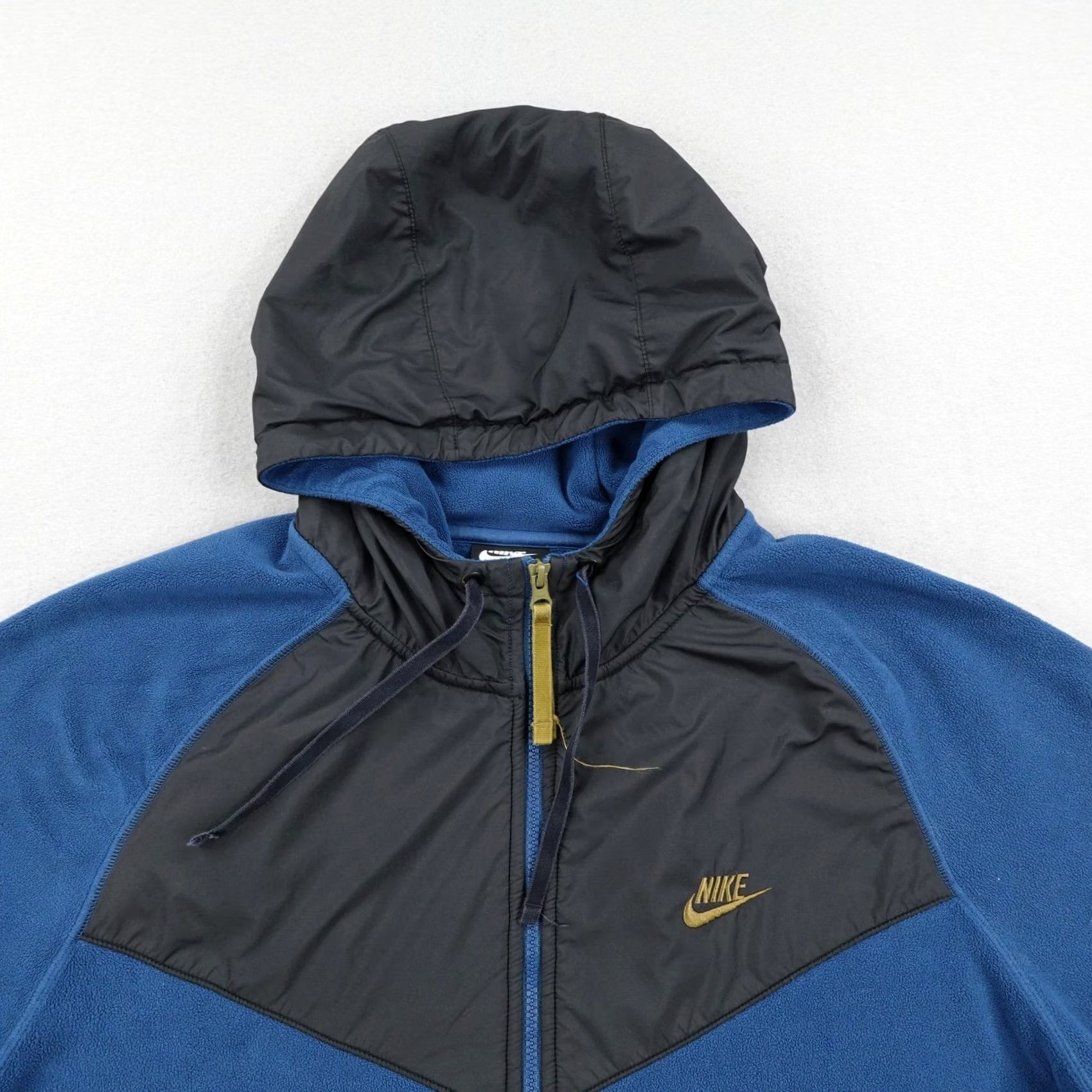 Nike Nike Hoodie Mens 2XL Blue Black Polar Fleece Windrunner Jacket Sweatshirt Zip Up Size US XXL / EU 58 / 5 - 2 Thumbnail