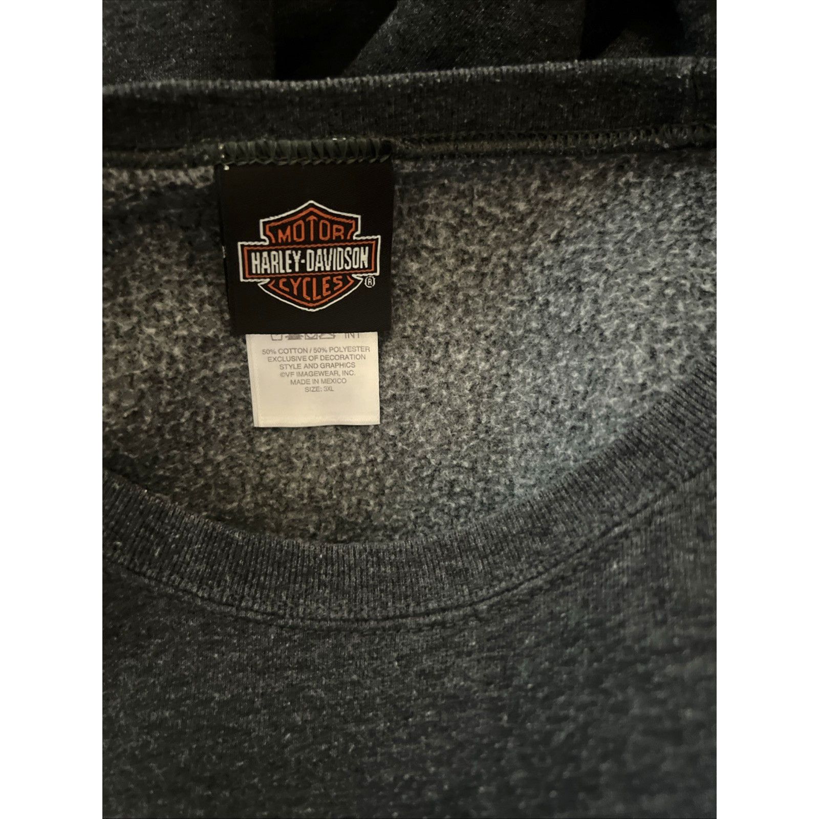Harley Davidson Harley Davidson Gray Embroidered Pullover Sweatshirt 3XL Size US XXL / EU 58 / 5 - 7 Thumbnail