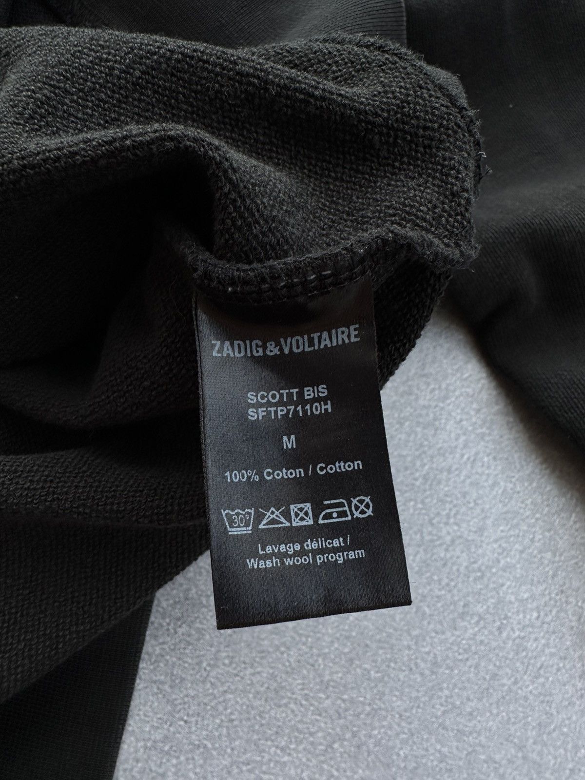 Zadig & Voltaire Zadig & Voltaire Scott Bis Sweatshirt Hard Harder Hardest Size US M / EU 48-50 / 2 - 8 Thumbnail