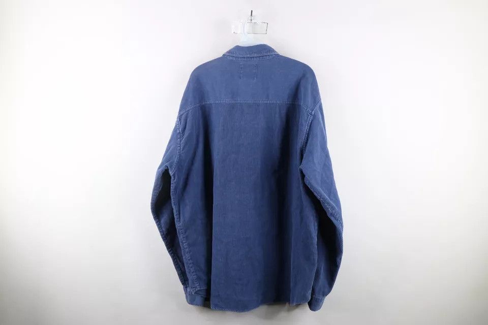 Harley Davidson × Vintage Vintage 90s Harley Davidson Spell Out Corduroy Button Shirt Size US XXL / EU 58 / 5 - 12 Thumbnail