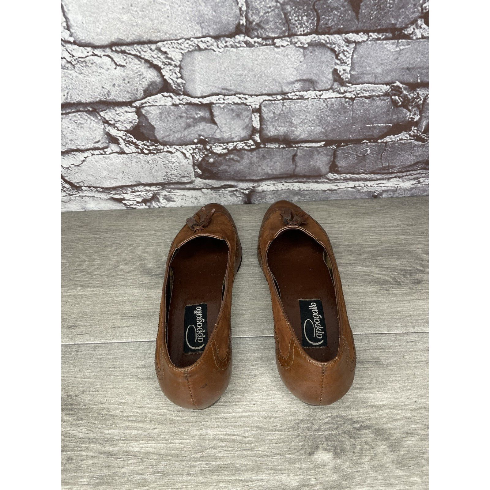 Other Cappagallo Brown Leather Wingtip Tassel Loafer Shoes Women S Size US 6 / IT 36 - 4 Thumbnail
