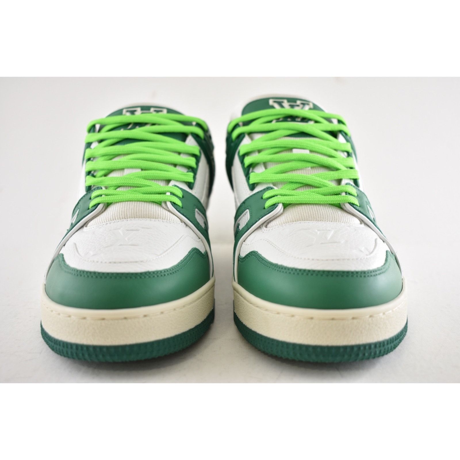 Louis Vuitton Louis Vuitton Green White Empreinte Leather Low Top Size US 10 / EU 43 - 10 Thumbnail