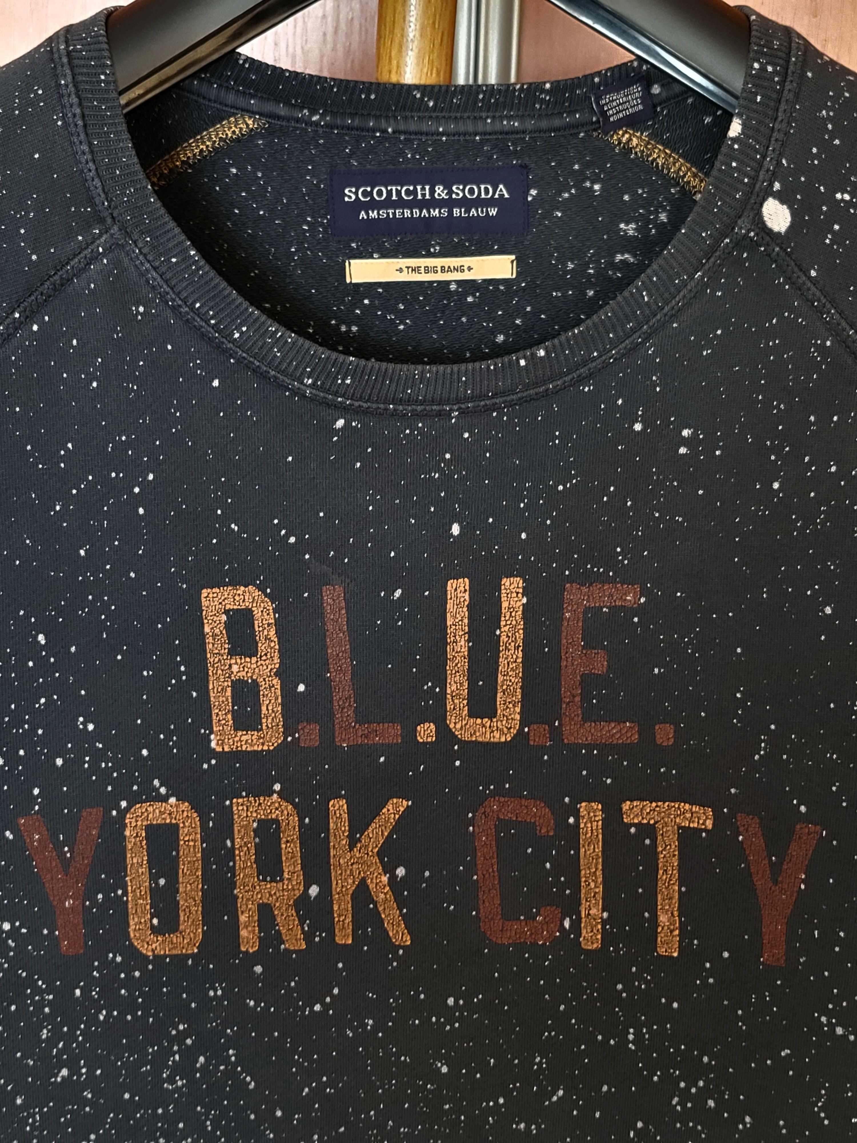 Scotch & Soda Scotch&Soda Amsterdams Blauw Sweatshirt Size M but fit L Size US M / EU 48-50 / 2 - 3 Thumbnail