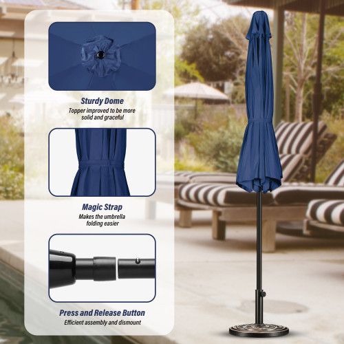 Designer × Homemade 10' Patio Umbrella Outdoor Table Market Yard Umbrella with P Size US L / EU 52-54 / 3 - 3 Thumbnail