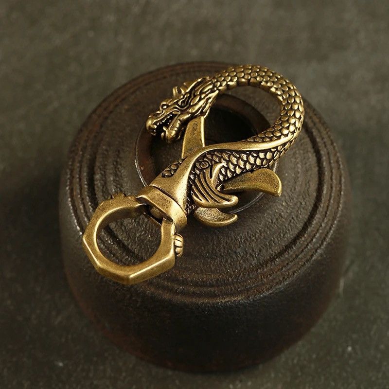 Other Vintage Brass Dragon Keychain Size ONE SIZE - 3 Thumbnail
