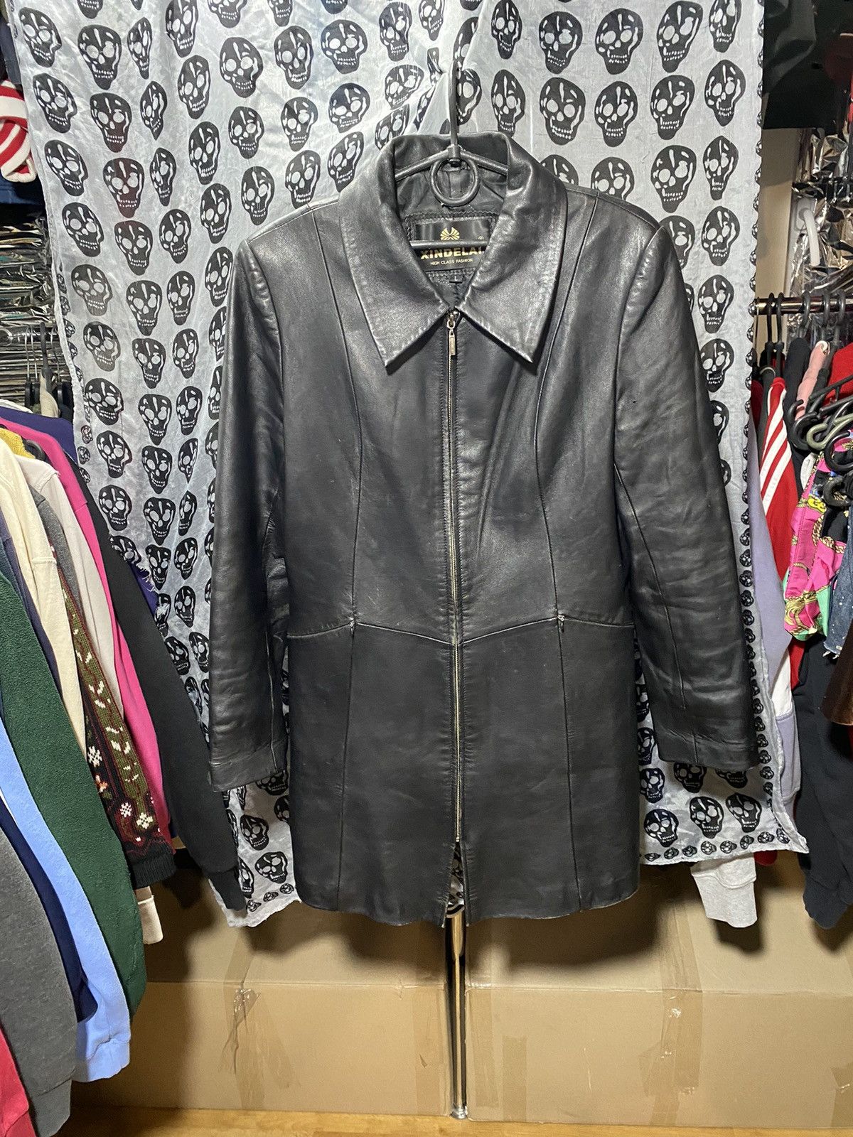 Avant Garde Leather Cropped racing leather Bomber Jacket Avant-Garage ...