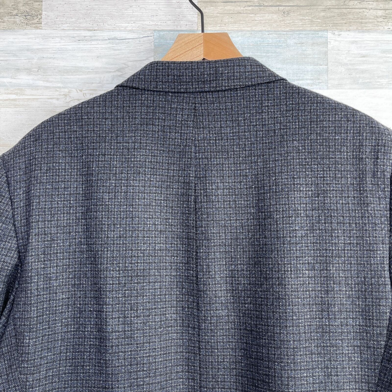 Jos. A. Bank Jos A Bank Reserve Tollegno 1900 Sport Coat Gray Tweed 46L Size 46L - 6 Thumbnail