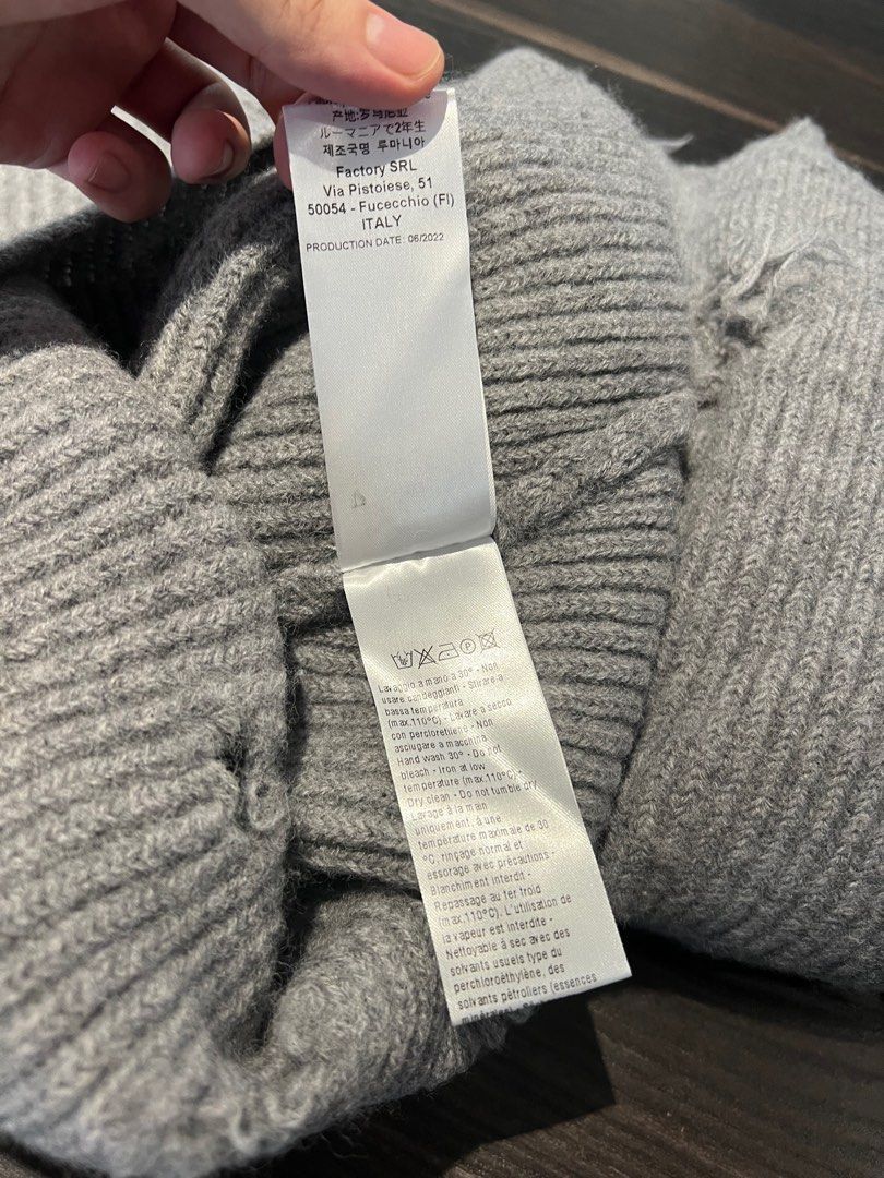 トップス HED MAYNER DESTROYED TURTLENECK SWEATERm HED MAYNER Destroyed turtleneck sweater