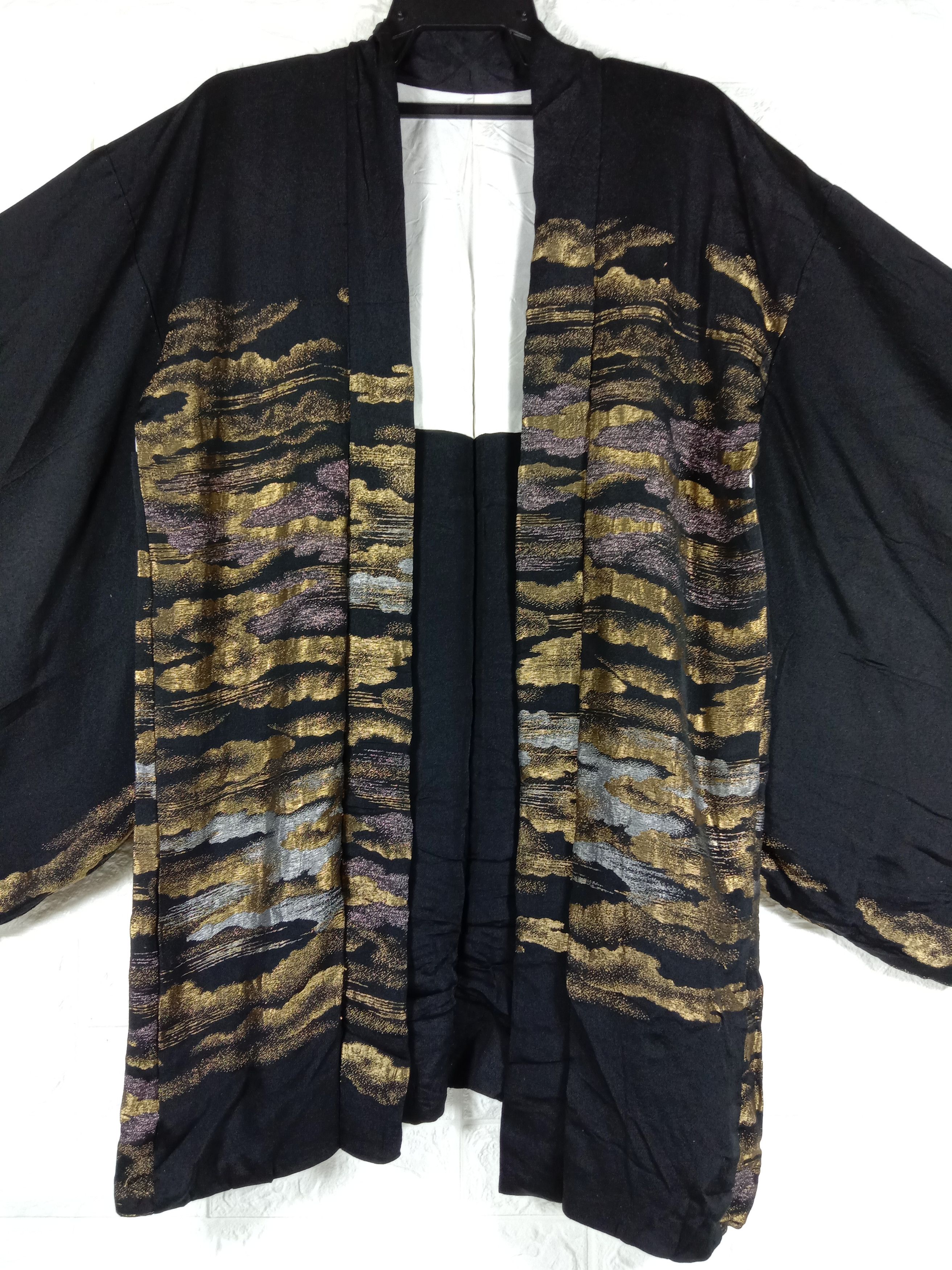 Japanese Brand Vintage Kimono Noragi Haori Hanten Art Cardigan Size US XL / EU 56 / 4 - 2 Thumbnail