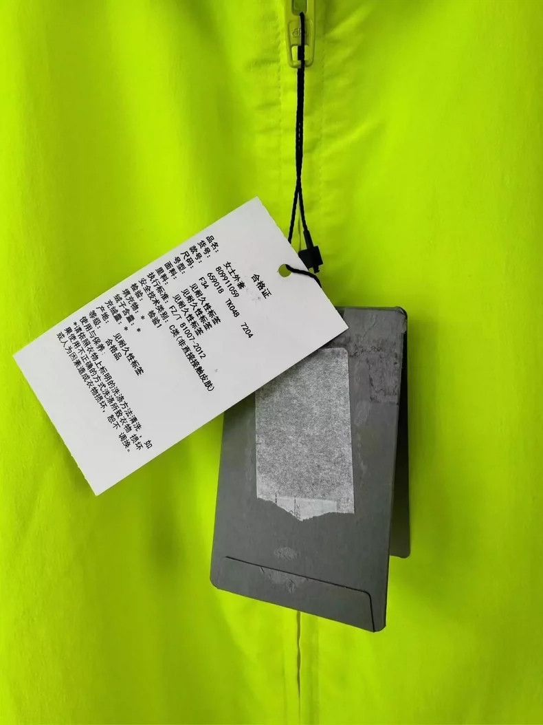Balenciaga Balenciaga Balenciaga Neon Green Double Logo Jacket -2507 Size US XXS / EU 40 - 3 Thumbnail