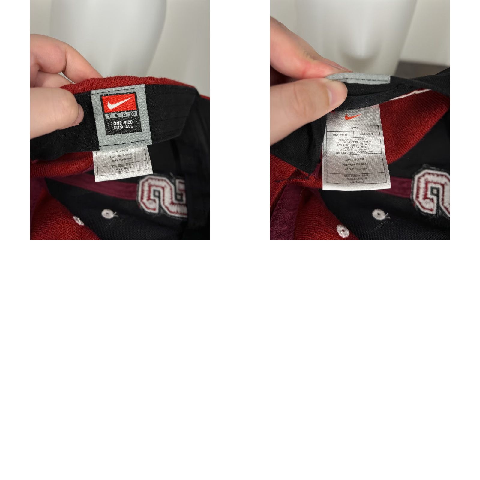 Nike VINTAGE Stanford Hat Cap Strap Back Adult OS Red Nike Baseball Cap Hats Unisex Adults OS Red 2004 Grand Open Roscoe Maples Pavilion Mens Size ONE SIZE - 9 Thumbnail