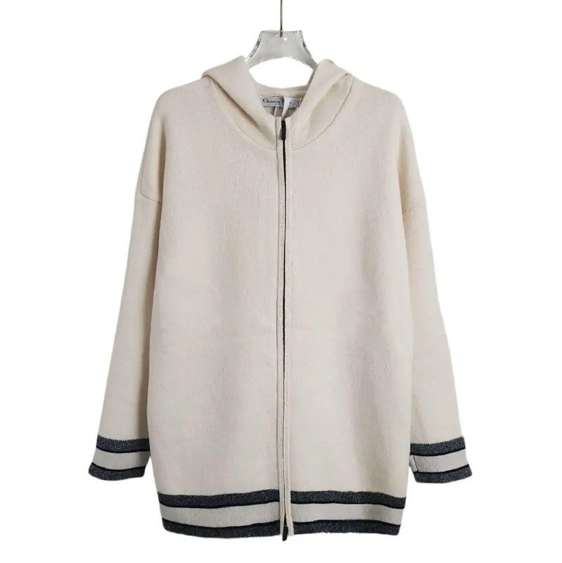 Dior Dior Beige Cashmere Blend Hoodie 0089 Size M / US 6-8 / IT 42-44 - 1 Thumbnail