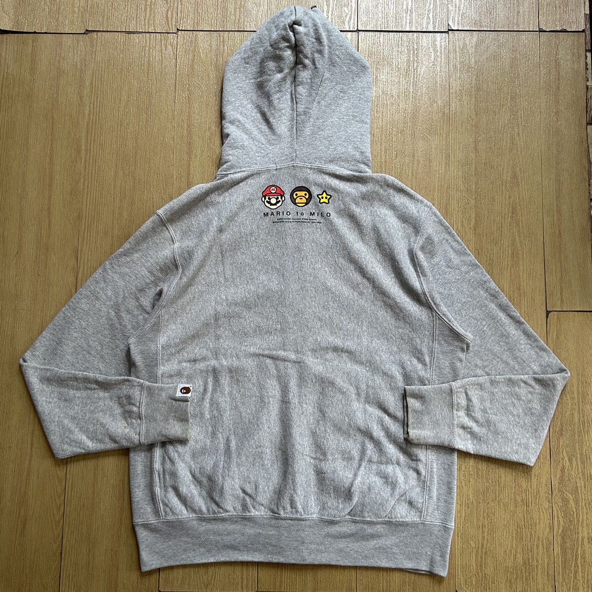 Bape A Bathing Ape Baby Milo Mario Monogram Full Zip Hoodie Size US S / EU 44-46 / 1 - 5 Thumbnail