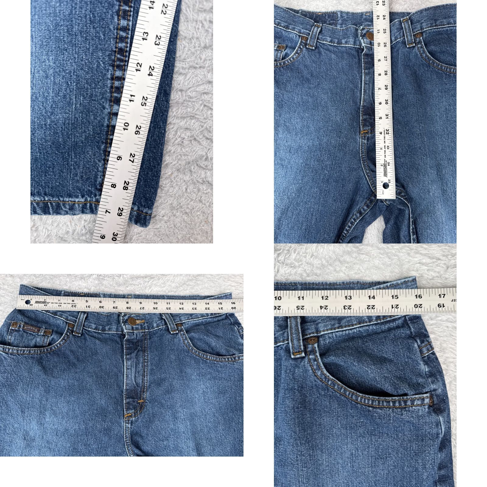 Lee VINTAGE Lee Blue Denim Jeans Bootcut Women 14 High Rise 32x30 5-Pocket Denim Cotton Blend Regular 32 in Inseam 30 in USA Shirt/Jeans? Size 36" / US 14 / IT 50 - 8 Thumbnail