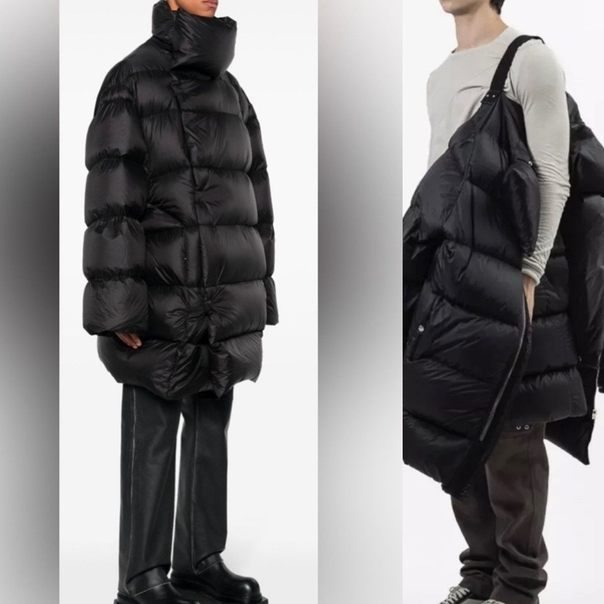 Rick Owens Rick Owens Quilted Puffer Coat FW23 IT 50 Size US M / EU 48-50 / 2 - 1 Thumbnail