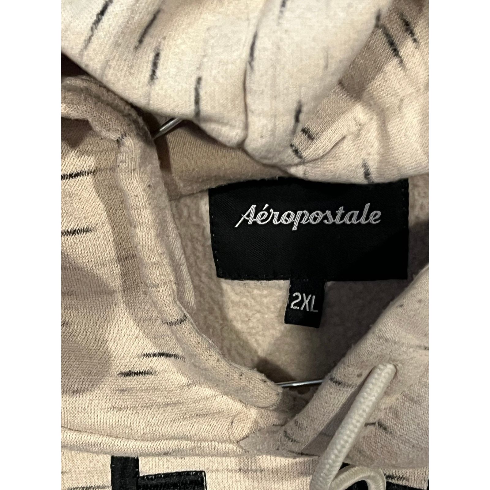 Aeropostale Aeropostale Gray PUllover Hoodie Mens 2XL Size US XXL / EU 58 / 5 - 3 Thumbnail