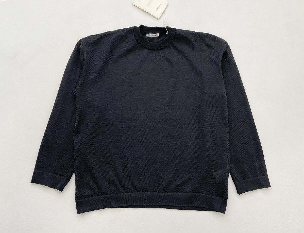 Our Legacy Black Tech Mesh ‘Sonar RoundNeck’ Sweater Size US M / EU 48-50 / 2 - 2 Thumbnail