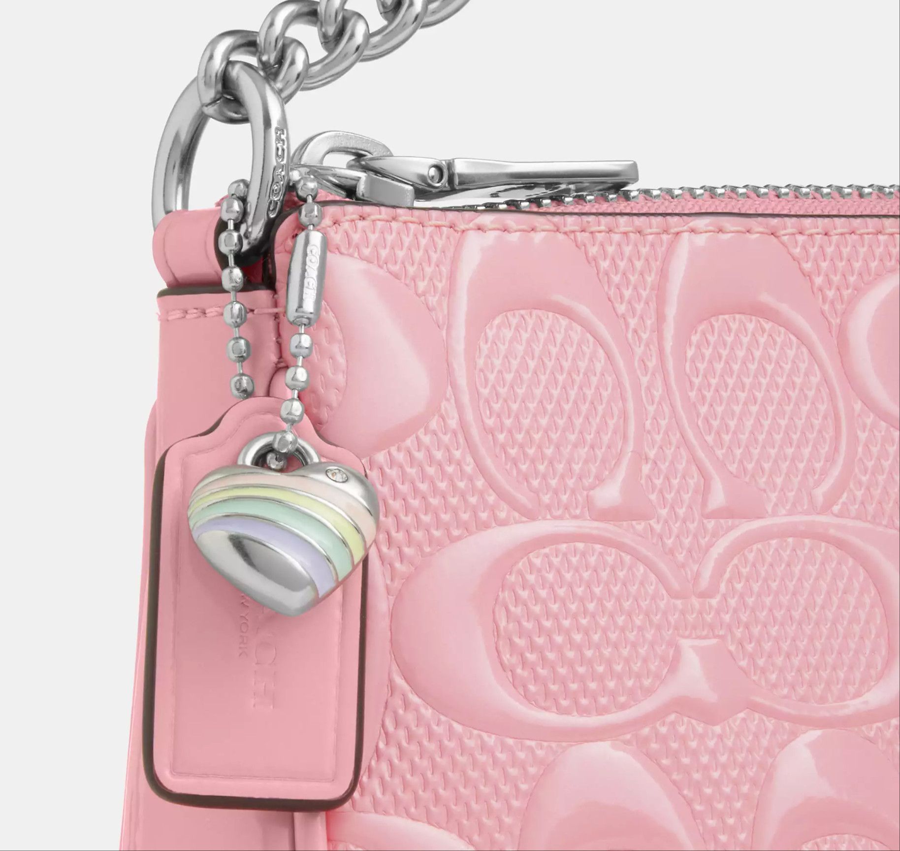 Coach Nolita 19 In Signature Leather With Heart Charm CCZ27 Size ONE SIZE - 14 Thumbnail