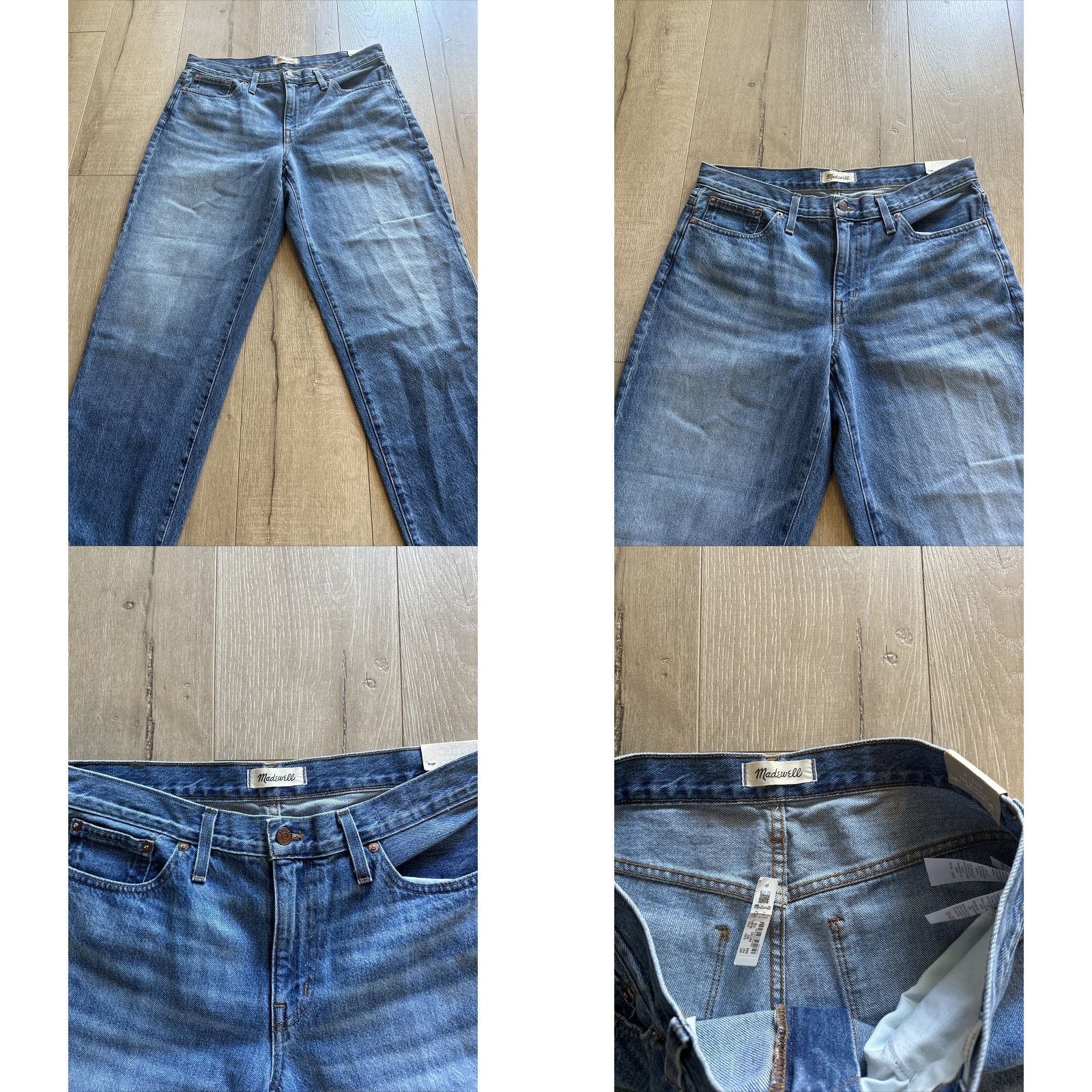 Madewell MADewell The Petite Slouchy Boyjean in Rosewell Wash Jeans 30 Adult Blue 100% Cotton Zipper Button 29.5in 29.5in Womens Size 30" / US 8 / IT 44 - 8 Thumbnail