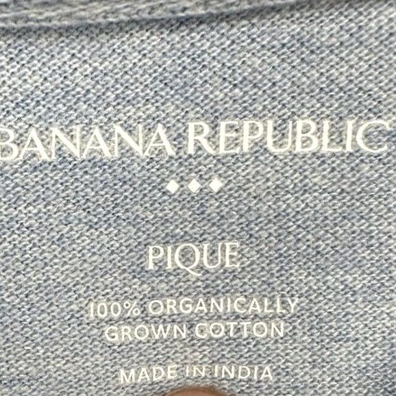 Banana Republic Banana Republic Shirt Mens L Blue Pique Men Polo Short Sleeve Casual Rugby Cotton Size US L / EU 52-54 / 3 - 4 Thumbnail